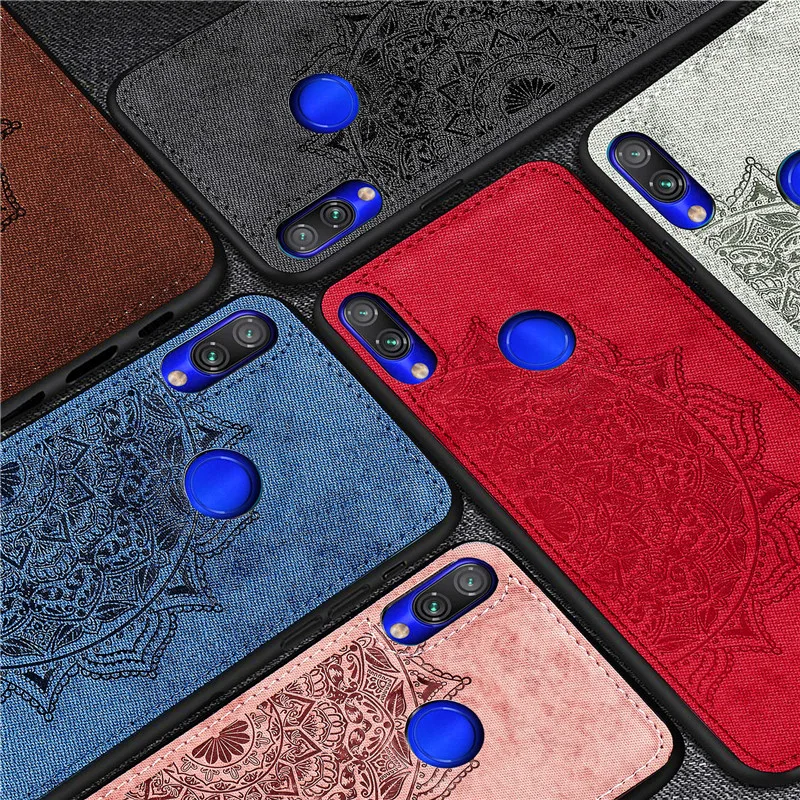 Тканевый чехол Etui для Xiaomi 10 CC9 CC9E 9 8lite Note10 Pro Redmi Note 8T 6 7 8 8A 7A 6A роскошный тканевый