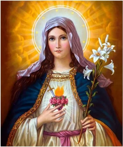 B785---DIY diamond painting 40x50cm religious Goddes full whole resin square diamond cross stitch painting 00399 Free shipping