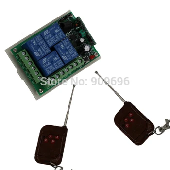 

DC 12V 4 CH RF Wireless Remote Plug Wireless Control Switch System 315/433MHZ 4CH Transmitter Receiver