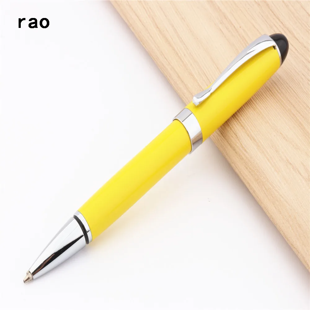 

High quality 79 Yellow Colour Business office Black ink Medium nib Ballpoint Pen New