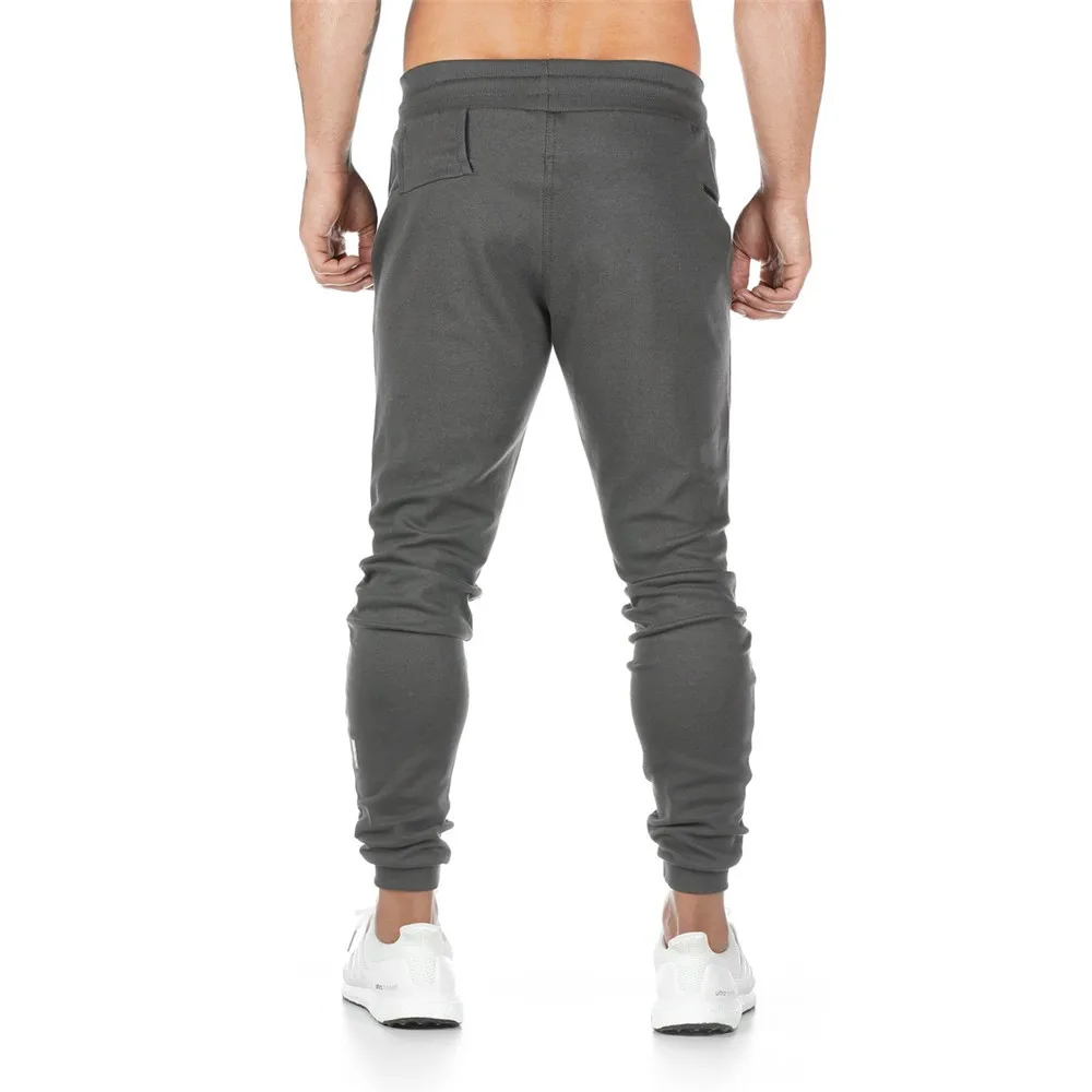 New Joggers Sweatpants Men Casual Pants Solid Colour Gym Fitness ...