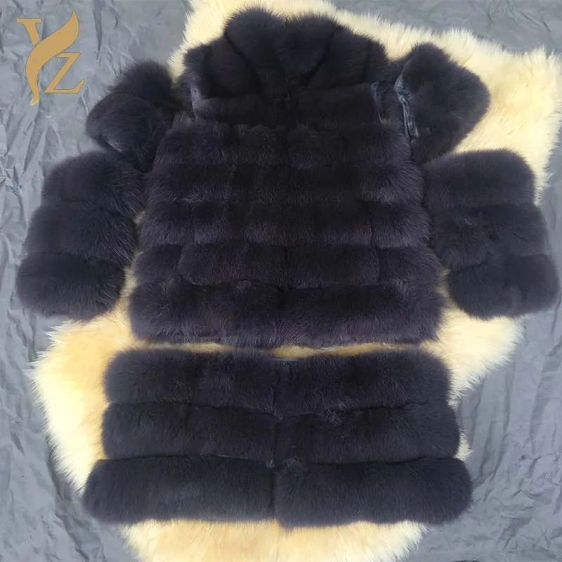 Particulier Femme Plafonné Fourrure Renard Complet Sable dark nature Femmes De 2018 D'hiver Manteaux Amovible Veste Vraie Sable pink Orange coffee dark Pelt khaki Grey light Nature Luxe light White Grey En chocolate Pour 0ZwtY