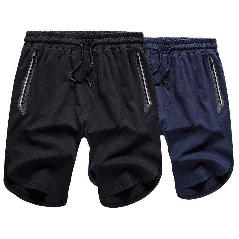 Мужские классические одноцветные шорты для спортзала, быстросохнущие спортивные шорты с эластичной резинкой на талии, спортивные шорты, брюки, хлопковые спортивные штаны, подходят к сетке