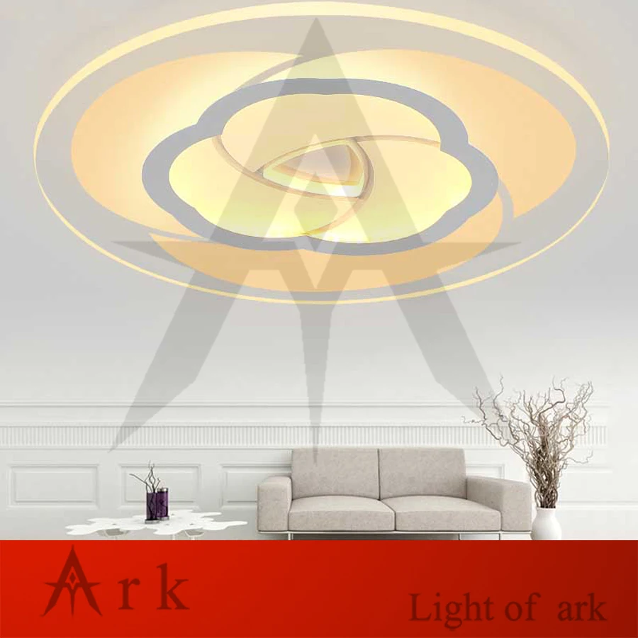 

Modern LED ceiling light Round flower pattern Transparent lamp wireless remote control LED store luxury decor lighting
