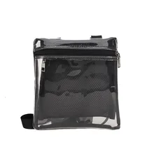 Для женщин через плечо багстранспарент простые сумка на молнии однотонная, маленькая квадратная сумка через плечо сумка-конверт Femme