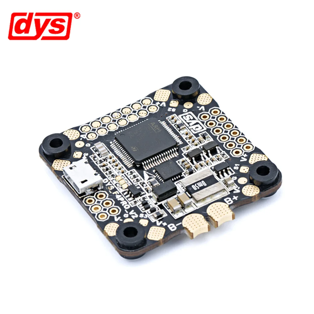 DYS управление полетом F4 PRO V2 Betaflight с 5 V/3A 9 V/1.2A BEC интегрированная схема защиты бортовой OSD плоский кабель