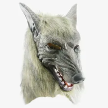 Masque d'halloween diable de fête | Masque terroriste, masque de tête de loup en Silicone