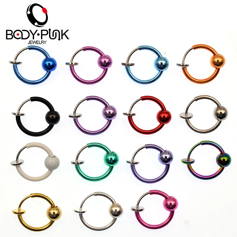 Buy BODY PUNK Punk Clip On Fake Piercing Body Nose Lip