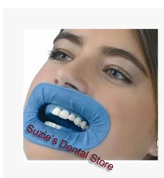 

50pcs Dental Disposable Rubber Dam Cheek Retractors Blue Color M Size