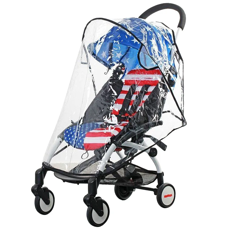 

Selling Baby Stroller Accessories Universal Waterproof Rain Cover Wind Dust Shield Zipper Open For Baby Strollers Pushchairs