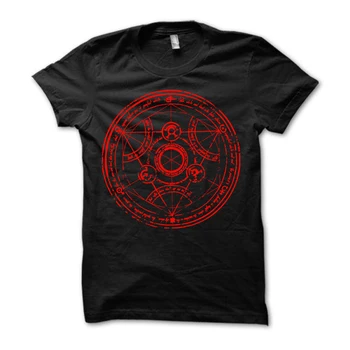 

2019 Newest Letter Print Transmutation T-shirt - Fullmetal Alchemist, Full Metal Alchemist T Shirt Casual Man Top Tees