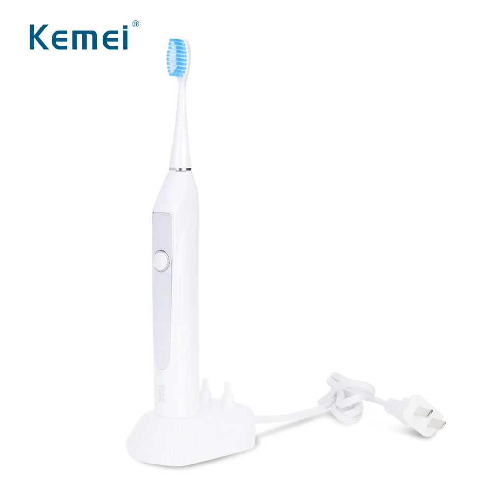 

Kemei KM-913 Rechargeable Washable Electric Professional Toothbrush Ultrasonic Inductive charging AutomaticToothbrushes ABS