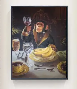 

Pop artist Painting Graffiti drinking pop style hand painted no frame T-331