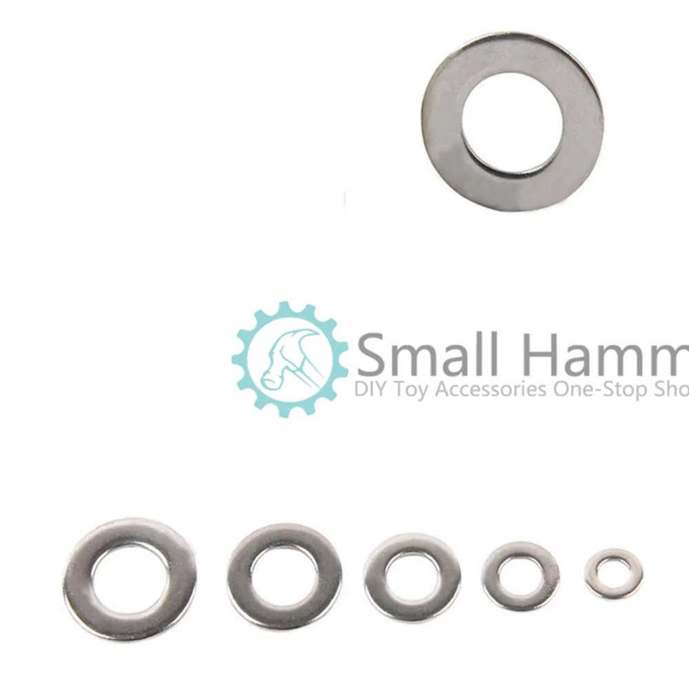 50 pcs M3*8 Nickel Plated Flat Washer Meson Screw Washer Metal Gasket
