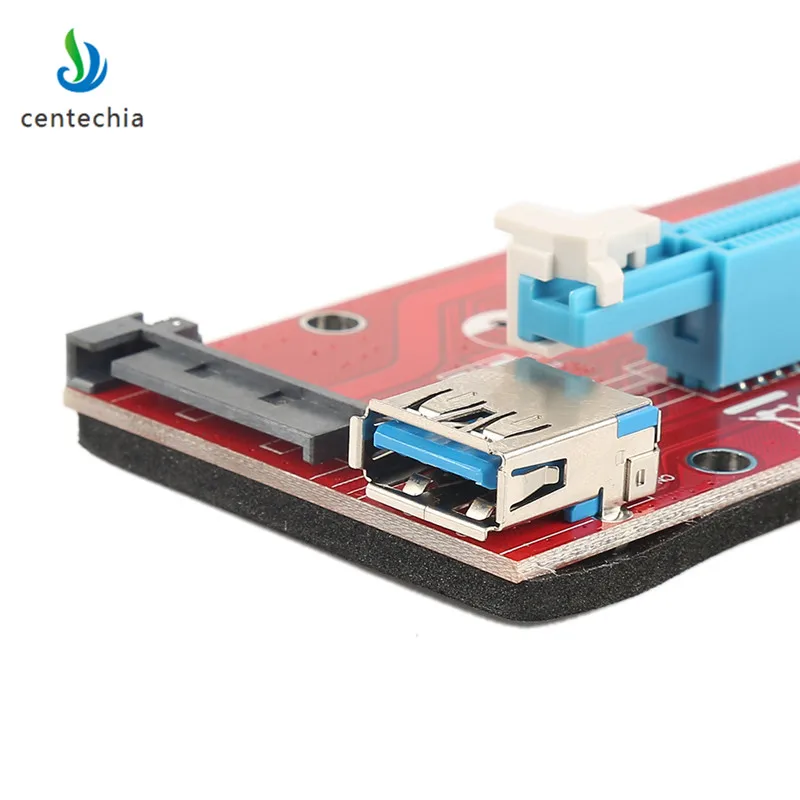 60cm PCI-E Riser 008s 007s 007 006 006c Express 1X 4x 8x 16x Extender USB Riser Adapter Card SATA 4pin 6pin for BTC Mining GHMY