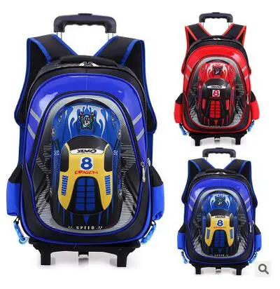 Children trolley school font b backpack b font font b kids b font font b backpack