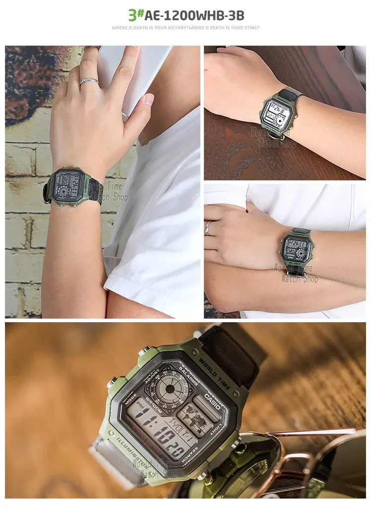 Часы Casio Взрыв часы мужские лучшие марки класса люкс LED военные цифровые часы спортивные Водонепроницаемые часы кварцевые мужские часы relogio masculino reloj hombre erkek kol saati montre homme zegarek meski AE1200