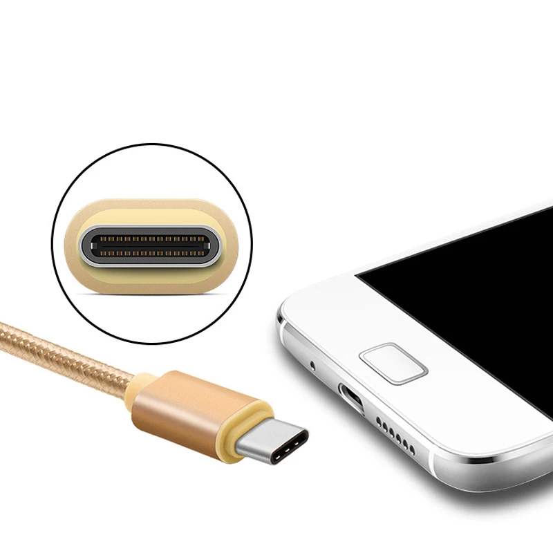 Usb type-C кабель нейлоновый металлический type-C синхронизация Быстрая зарядка для OnePlus 3t 3 2 ZUK Z2/Lumia 950XL/950/ASUS Zenfone 3 Delux Ultra