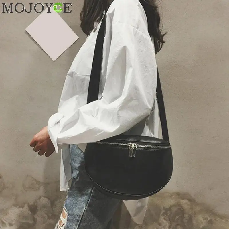  Girls Black Fashion Solid Color Sports Shoulder Messenger Handbags Casual Women Leather Crossbody C - 33040546853