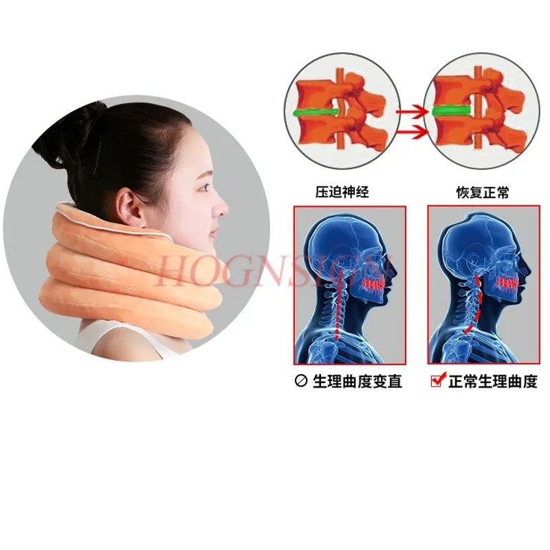 Cervical traction device home medical correction physiotherapy neck vertebral disease fixed neck inflatable support st