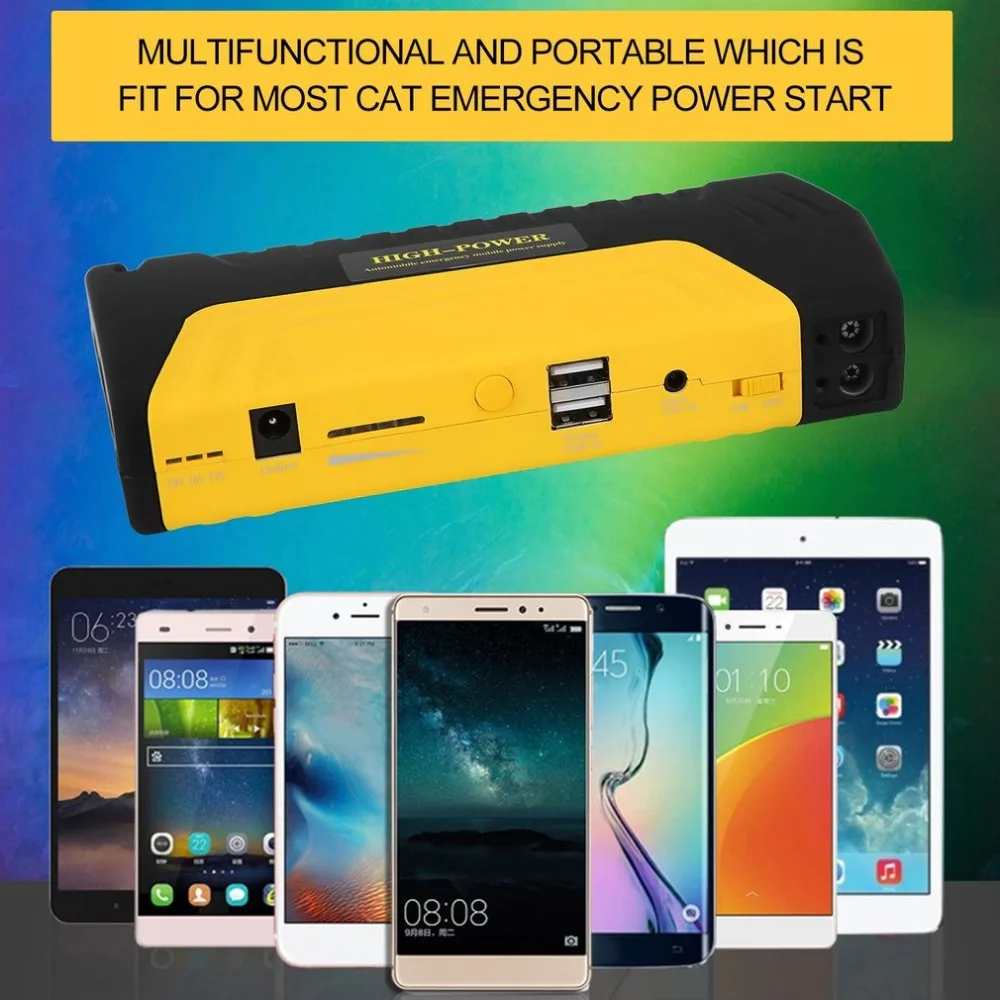 68000mah 400A Multifunctional Portable Car Auto Emergency Start Car Jump Starter Power Bank With Three Lights Engine Booster