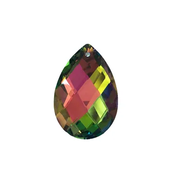 

Rainbow Teardrop Shape 38mm Crystal Lamp Pendant Top Stone Glass Droplet Beads Quality Jewelry/Handwork Making Free Shipping