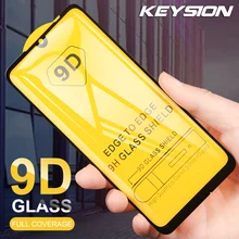 Полное клеевое закаленное стекло KEYSION для Xiao mi Red mi Note 7 6 Pro mi 9 SE 8Lite Pocophone F1 A2 Lite Red mi 7 защитная крышка для экрана