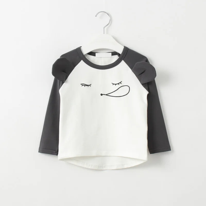 

2019 spring new children cartoon baby boys and girls long-sleeved T-shirt cotton T-shirt tops kids fashion cute beautiful tees