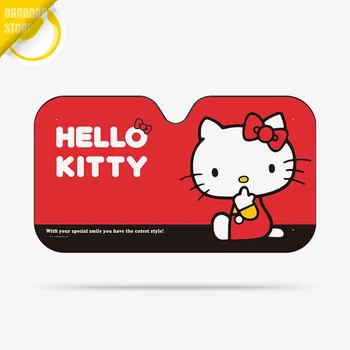 

Hello Kitty Cartoon Cute Car Windshield Sunshade Windscreen Cover Solar Protection Auto Zonnescherm Parasole Parasol Coche A02