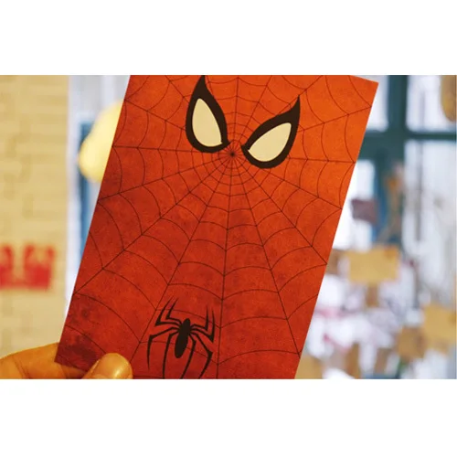 8 pcs/lot Hero Spider Super Iron Postcard Bat Captain American Greeting Cards Gift Hulk Thank You Note Card Postcards Y292 |