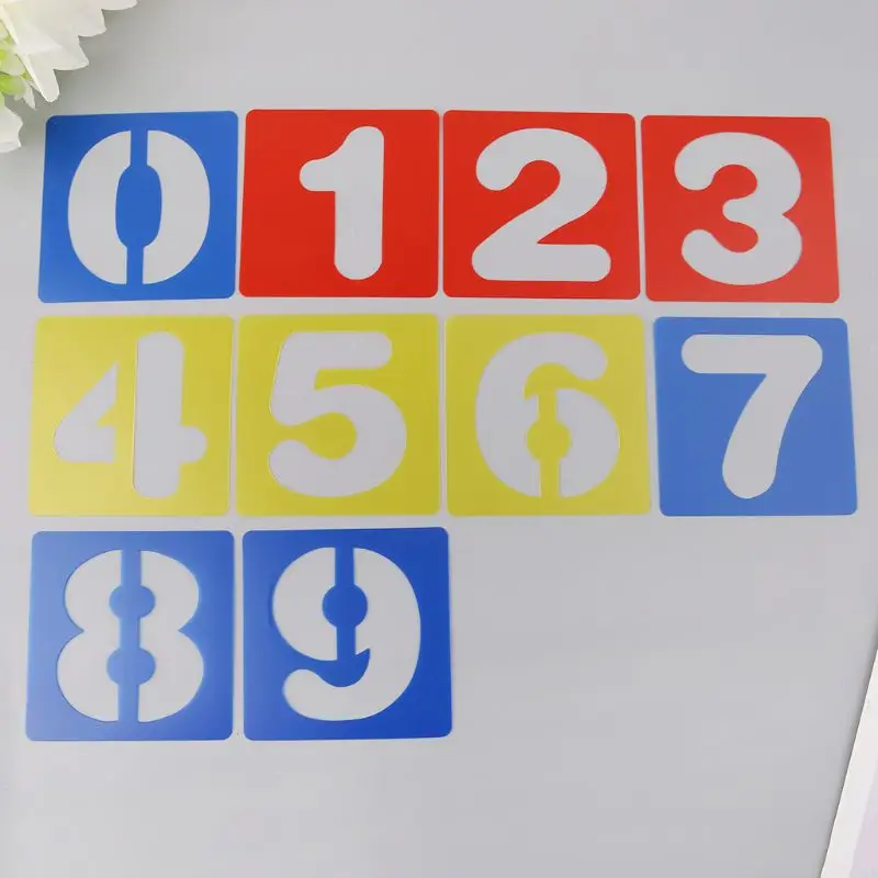 

Kids English Letters Math Numbers Drawing Molds Children Painting Stencils DIY Paper Art Craft Card Scrapbook Bookmark Education