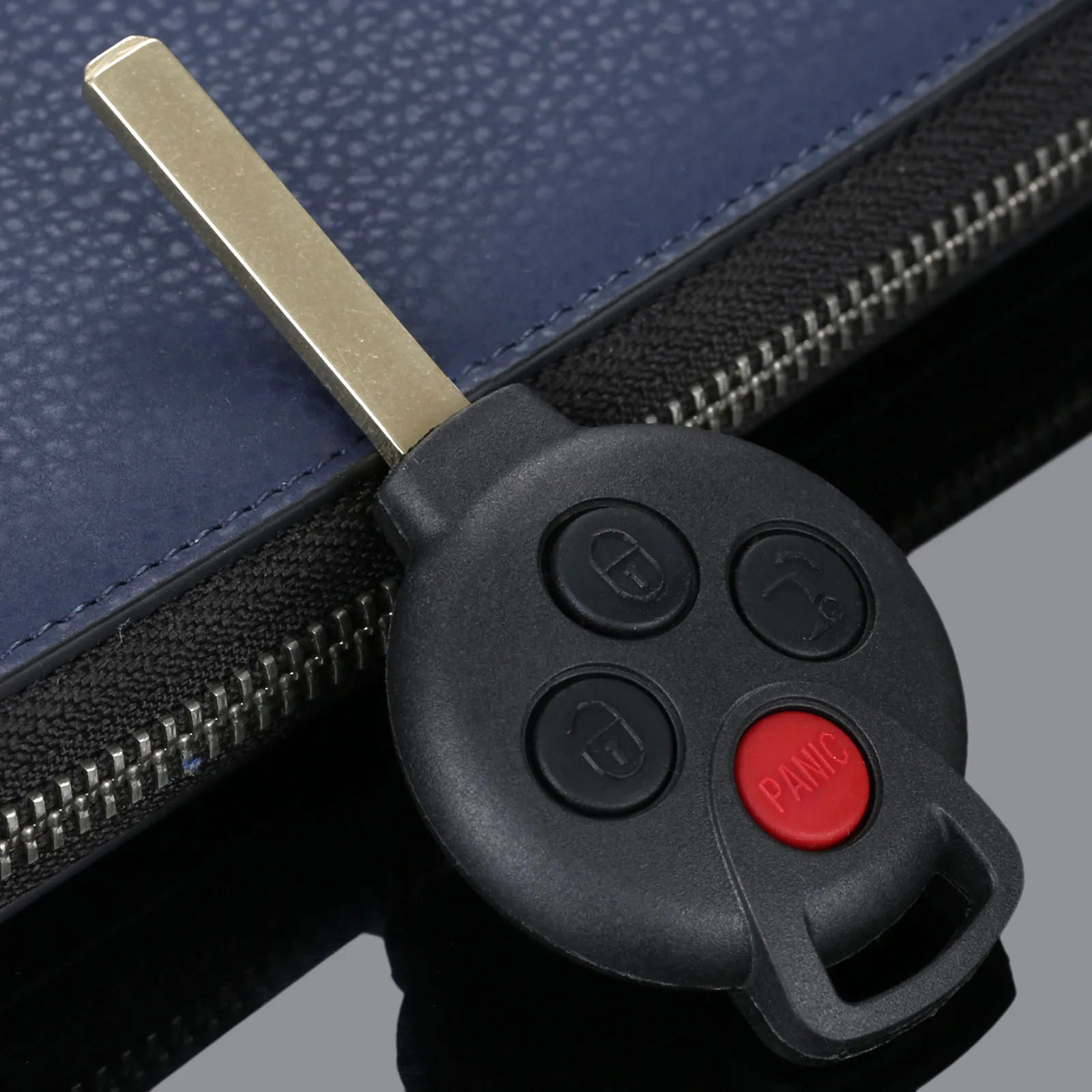 

Car Key Replacement Shell 4 Buttons Remote Key Case Fob Cover Uncut Blade For Mercedes-Benz Smart Fortwo 2005-2015
