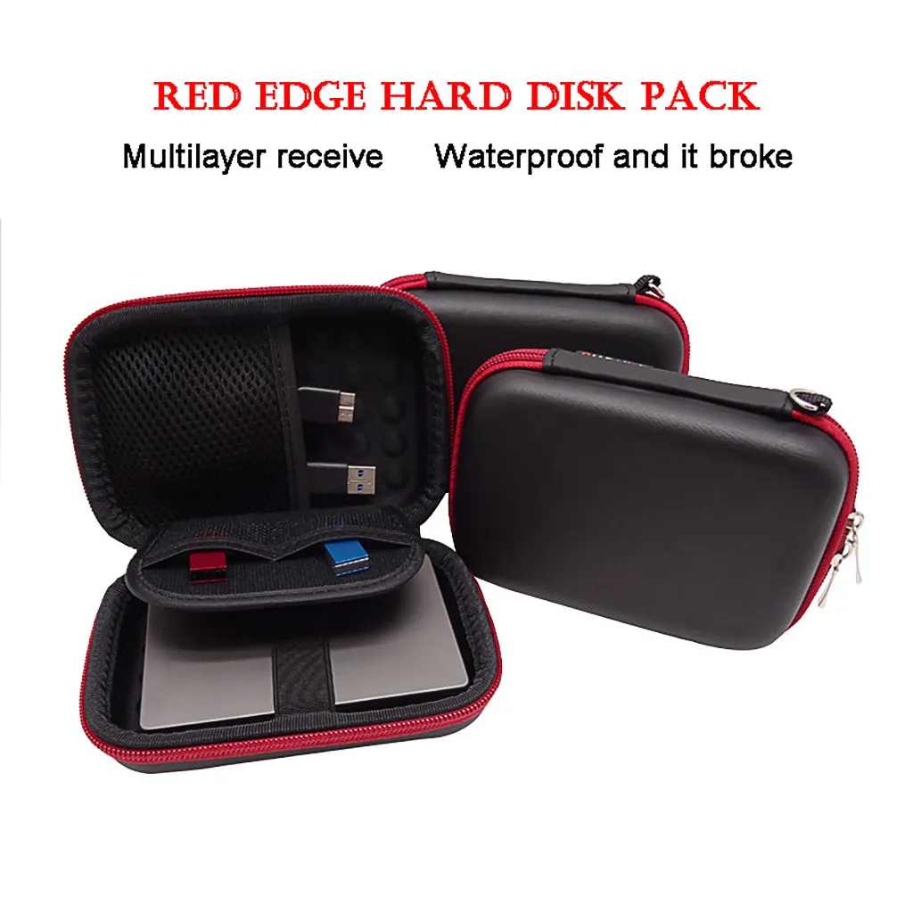 

Waterproof Earphone USB Cable Organizer EVA Storage Box Zipper Earphone Case Portable USB Cable Organizer Carrying Hard Bag