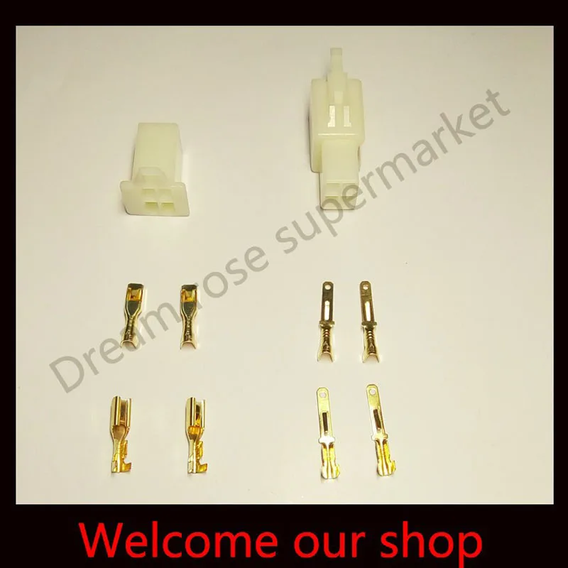 

10 sets 2.8mm 4 Way/pin Electrical Connector Kits Male Female socket plug for Motorcycle Car ect.