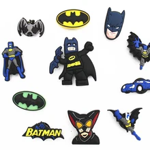22 шт. ПВХ Бэтмен аксессуары для обуви обувь талисманы украшения для обуви для КРОК браслет детский подарок