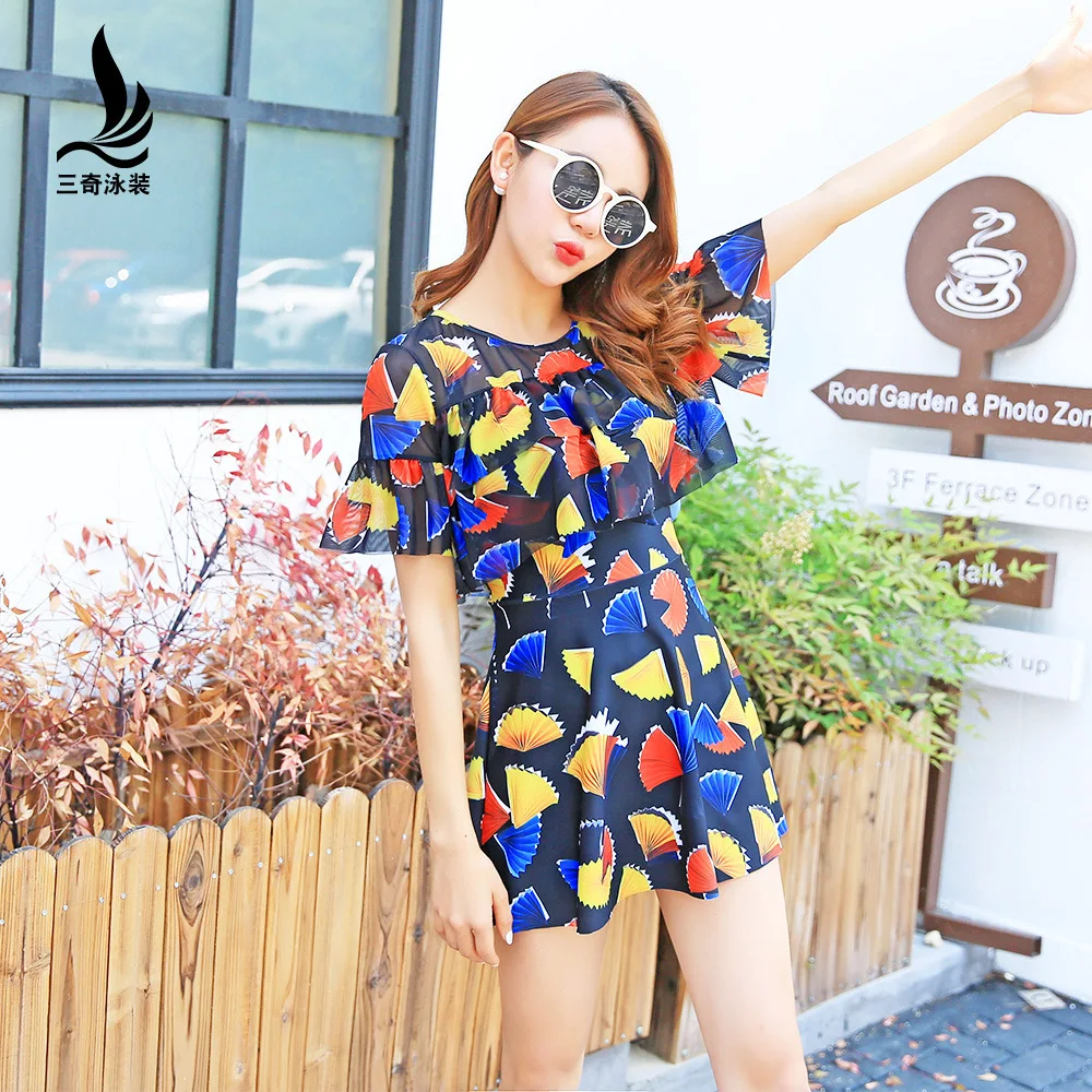 

yobel Swimsuit women twinset bikini charming surfing Hot Spring Small Fragrant Skirt Type Belly Show Gather Swimwear