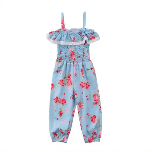 kids floral jumpsuit