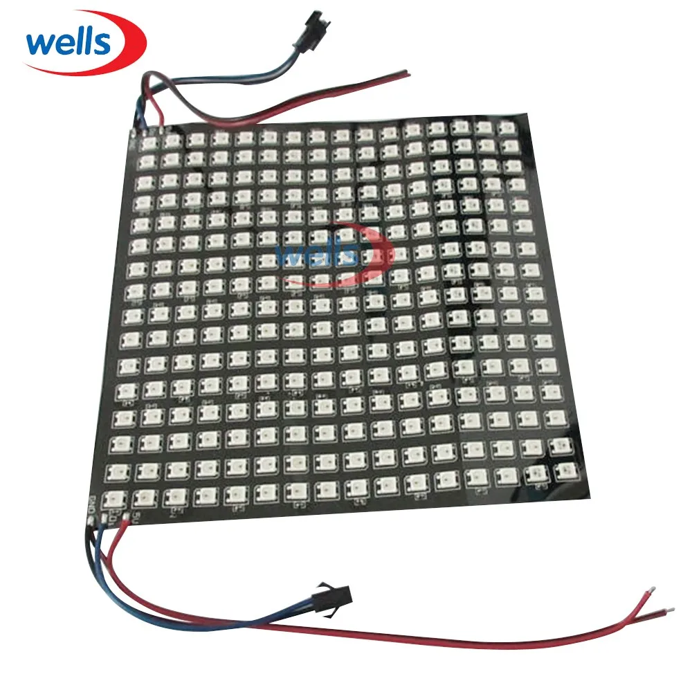 Светодиодный WS2812B 5 в встроенный WS2811ic 8*8*16 8*32 мягкий PCB маленький экран клетчатая нашивка 5050 полноцветный светодиодный экран RGB