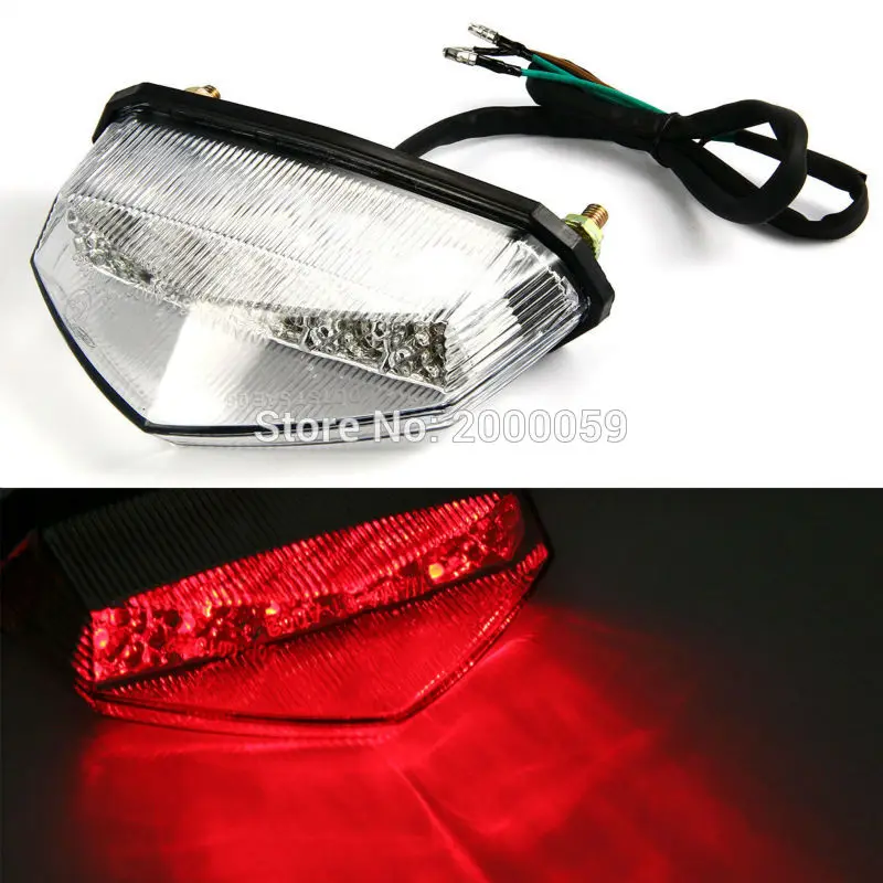 

12V LED Red Univeresal Motorcycle ATV Brake Stop Number Plate Rear Tail Light Waterproof