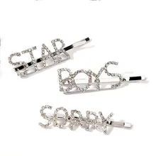 1 шт. яркие буквы модные шпильки Головные уборы для девочек заколки для волос заколка аксессуары для волос Лидер продаж