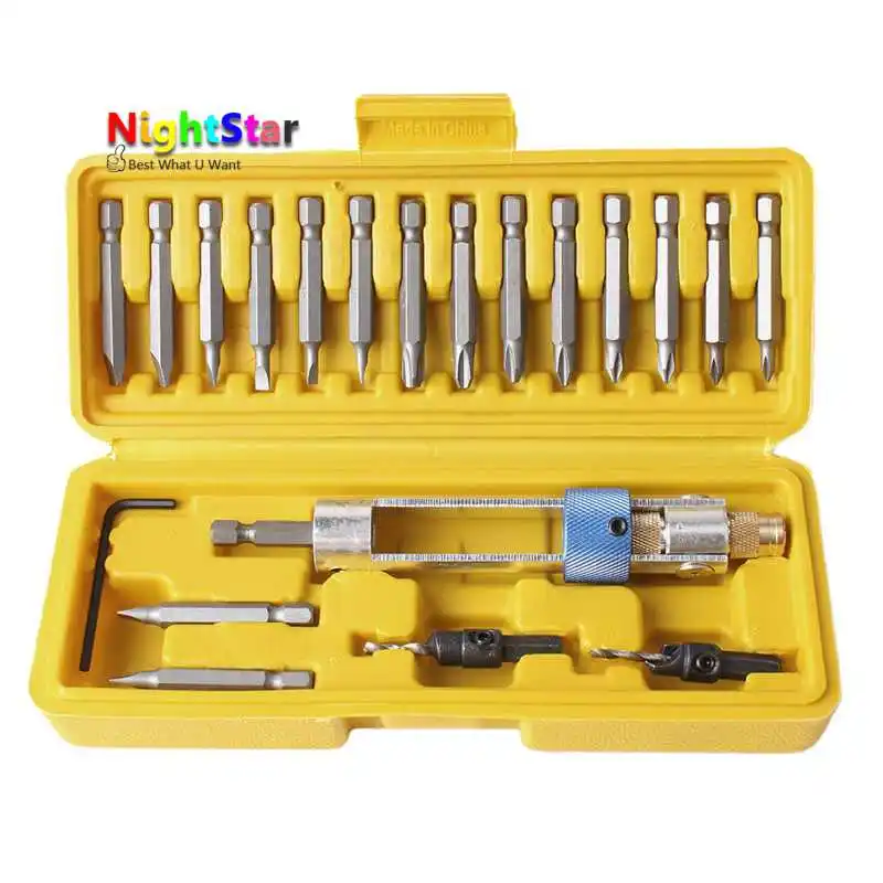 

20pcs Half Time Drill High Speed Screwdriver Kit of Half Time Drill High Speed 20bits Drill Driver Screwdriver Head Tools W/ Box