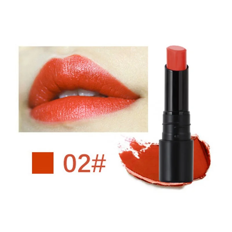 Стойкая матовая помада-карандаш для губ Red Lips Makeup 6 цветов водостойкая стойкая губная помада в Корейском стиле - Цвет: 02