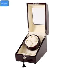 Wood leather atch winders for automatic watches winder box lock rotator 2+3 grids motor storage boxes winder uhrenbeweger caja