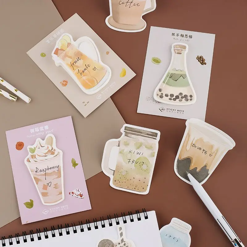 

NEW Lovely Life Cup Memo Pad Sticky Notes Paper Sticker Notepad Kawaii Student Stationery Office School Supplies