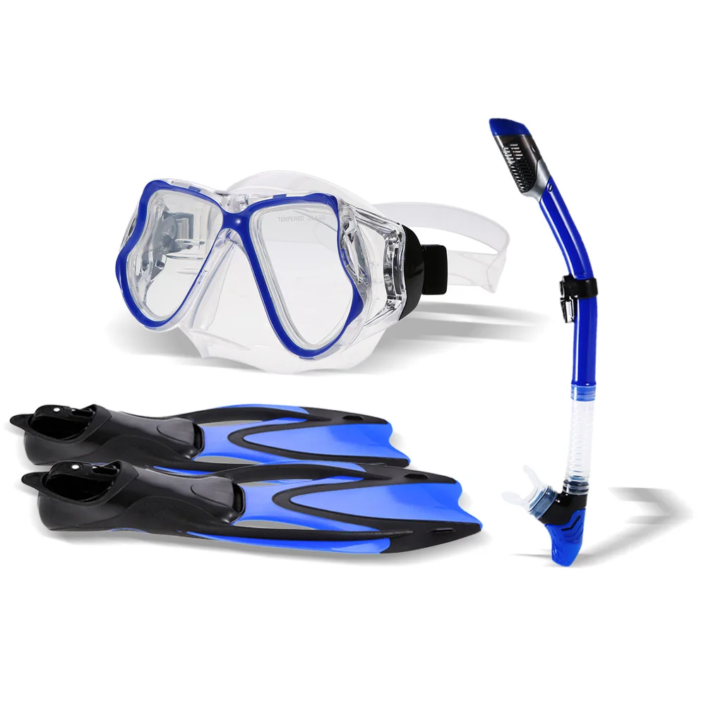 Professional Scuba Diving Mask Snorkel Tube Swimming Fins Diving Set Wear Resistant Diving Masks
