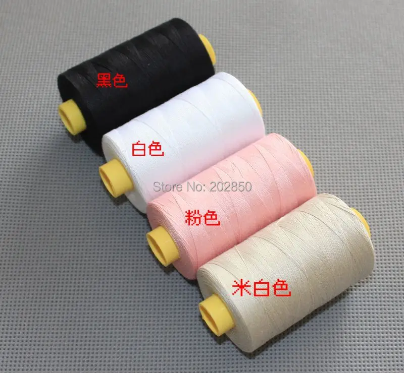 3000Yds/Spool Cotton White Sewing Machine Thread 40S/2 For All Purpose