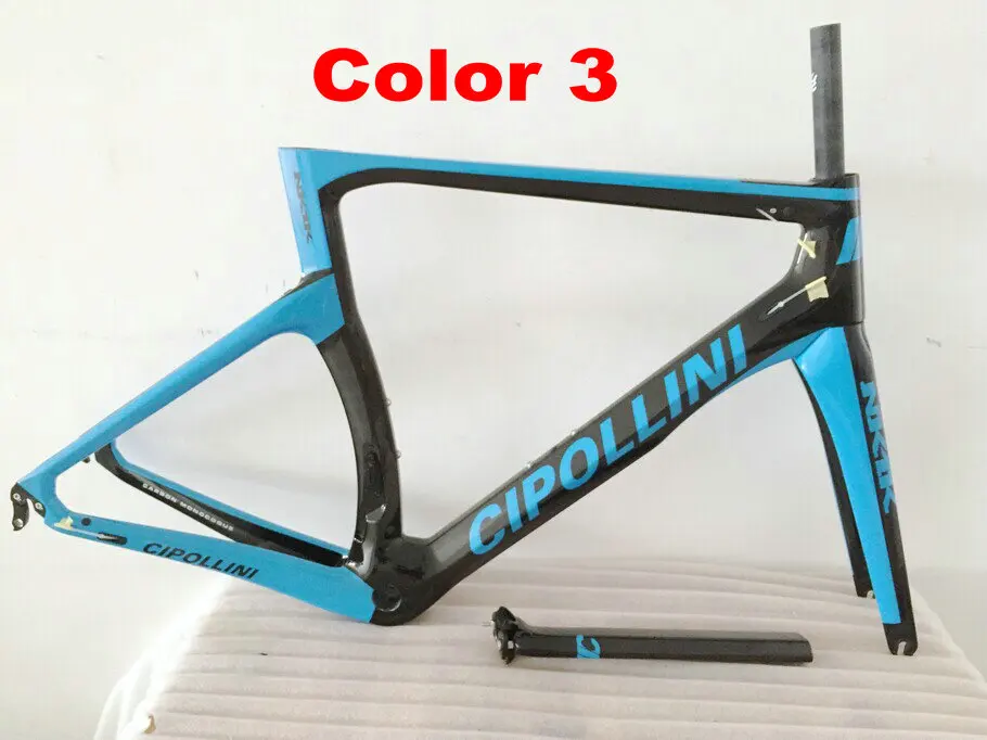 Excellent 1K/3K Carbon Cipollini NK1K Frame Red Carbon ROAD Bike/Bicycle Frameset + Red Carbon Road Handlebar 12