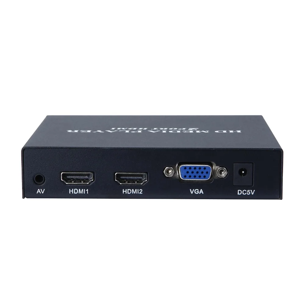 Новинка года JEDX MP026 Full HD 1080P Media Player Центр Мультимедиа Видео плеер с 2xhdmi VGA AV USB SD/MMC ИК пульт дистанционного H.264 MKV