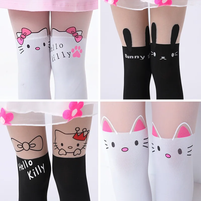 

Baby Girl's Stockings Fashion Tight Solid Cute Cartoon Designs Children Girls Kids Stockings Pantyhose 6 Designs