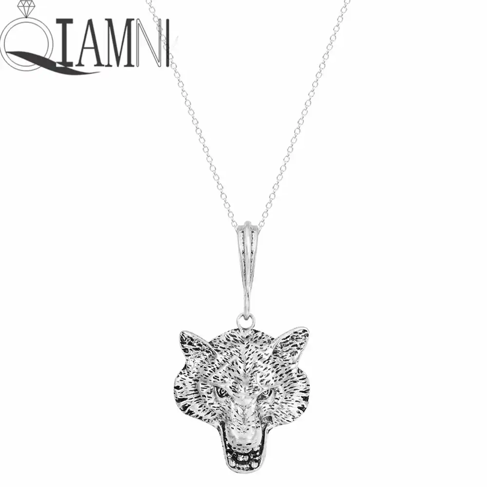 Lindo Collar De Plata//Oro Fox para mujeres dibujos animados Animales Colgante simple